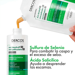 Vichy Dercos Shampoo Anticaspa Cabello Normal Graso Refill 400 ml #4
