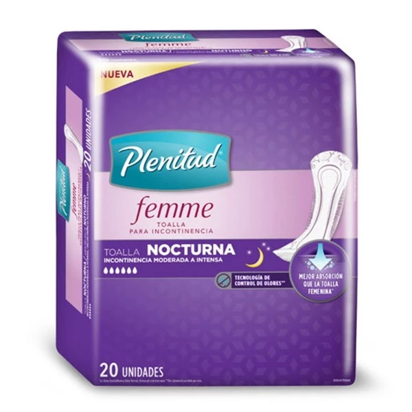 Toalla Nocturna Plenitud Femme (20 Unidades) alt