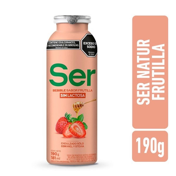 Yogur Ser Frutilla 190 g #1