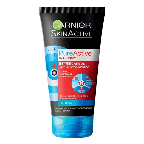 Garnier Skin Active Pure Anti Puntos Negros 3En1 150 ml #1