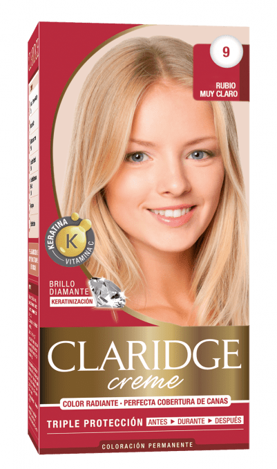 Claridge Kit Coloración Permanente Creme N° 9 Rubio Muy Claro #1