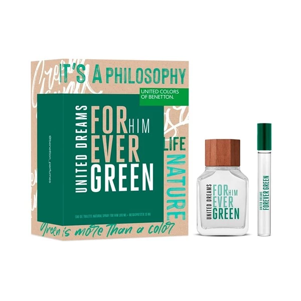 Benetton United Dreams Forever Green Him Edt Presentación Fragancias 100 ml