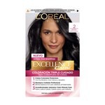 Kit Tintura Excellence Creme Triple Cuidado x 47 g Color 2 negro Profundo #1