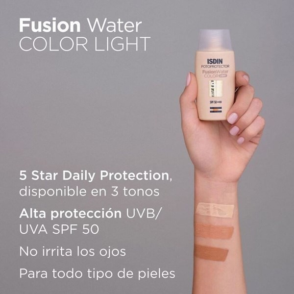 Isdin Fotoprotector Fusion Water Color Light SPF50 x50ml alt