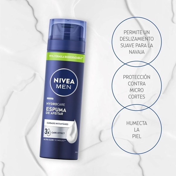 Espuma de Afeitar Nivea Men Hydrocare Para Todo Tipo de Piel alt