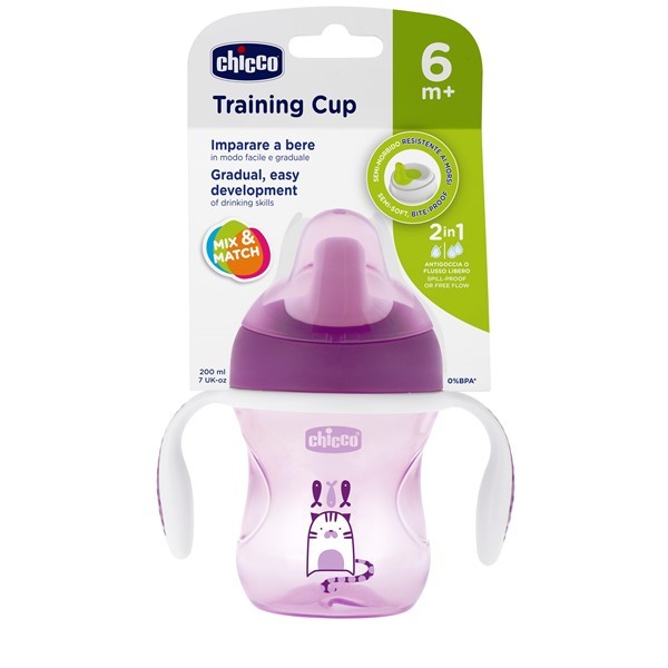 Vaso Training Cup Girl + 6 Meses