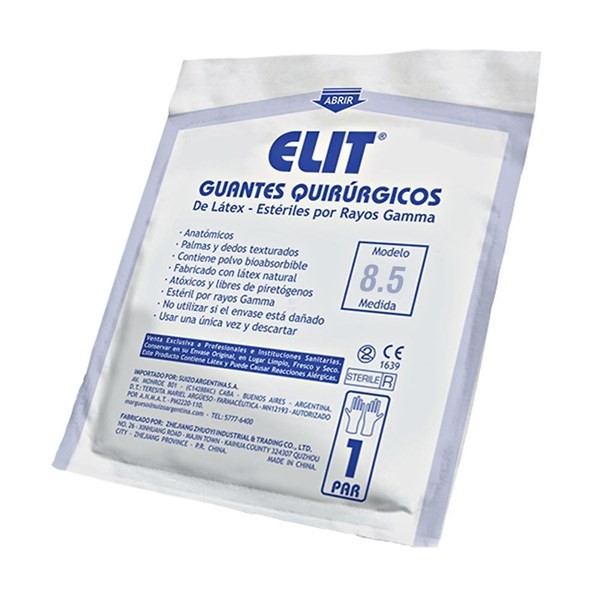 Guantes Cirugia Esteril N°8.5 - Elit #1