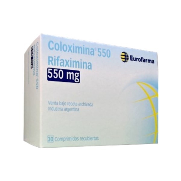 Eurofarma Coloximina Rifaximina 550 Mg x 30 Comp Recubiertos #1