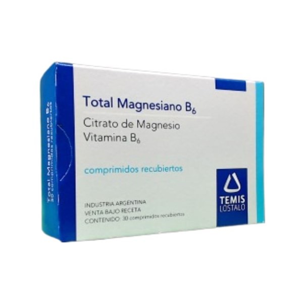 Temis Lostaló Total Magnesiano B6 Magnesio+Asoc x 30 Comp Recubiertos #1