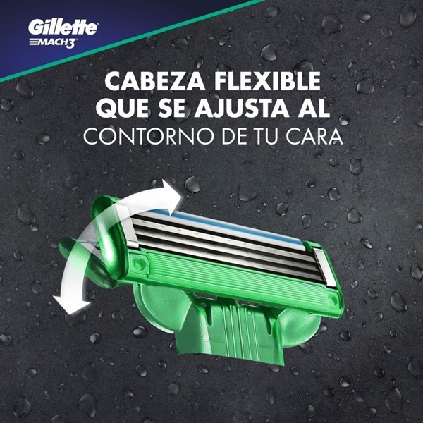 Gillette Cartuchos Para Afeitar 3 mach Sensitive (4 Unidades) alt
