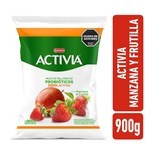Activia Sachet Manzana Frutilla Deslactosado #1