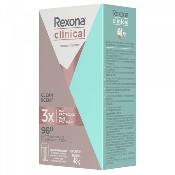 Rexona Deo Antitranspirante Barra Women Clinical Clean Fresh | 48 gramos #1