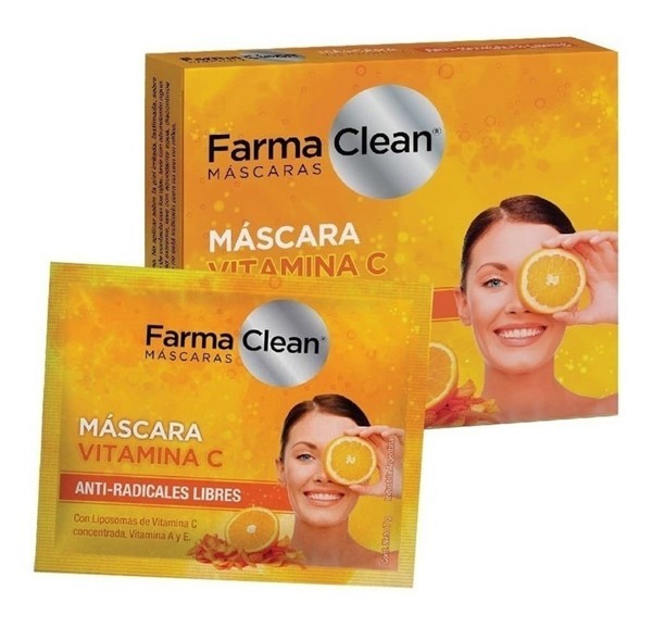 Farmaclean Vitamina C Máscara Anti Radicales Libres 2U #1