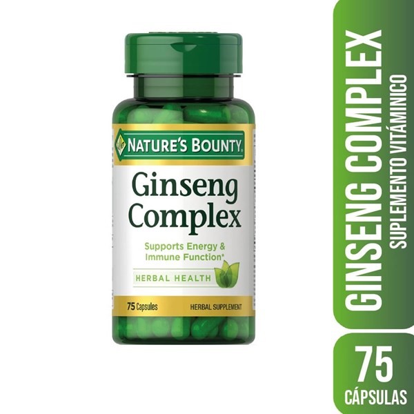 Nature's Bounty Ginseng Complex Con Vitamina B12 75 cápsulas alt