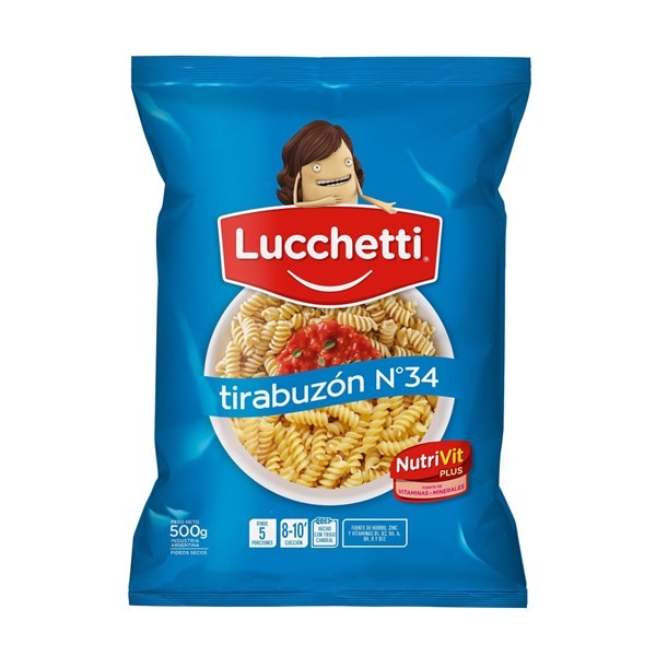 Matarazzo Fideos Tirabuzon N34 Lucchetti 500 G. #1