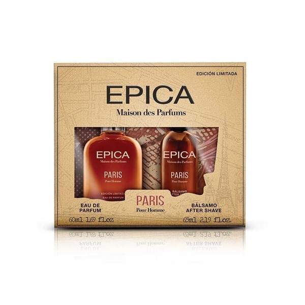Epica Pack Edp Paris Pour Home 60 ml + After Shave Estuches