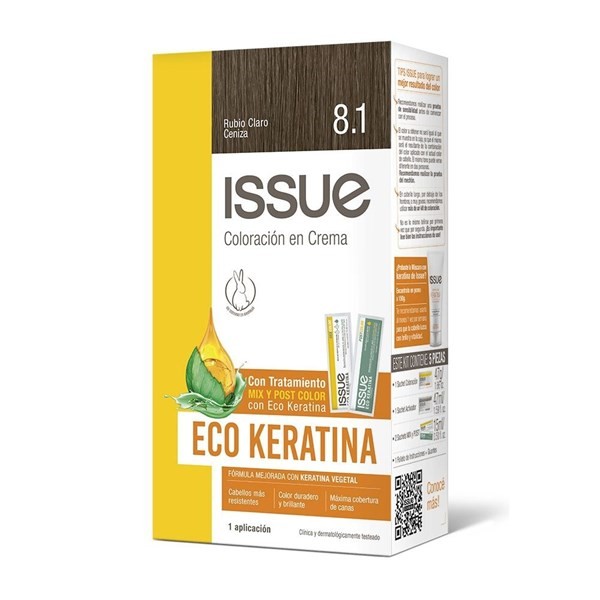 Issue Keratin Color 8.1 Rubio Claro Ceniza 8.1 Rubio Claro Ceniza Intenso #1