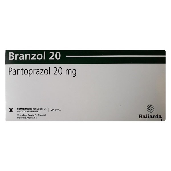 Branzol 20mg x30 Comp | 30 comprimidos recubiertos gastrointestinales #1