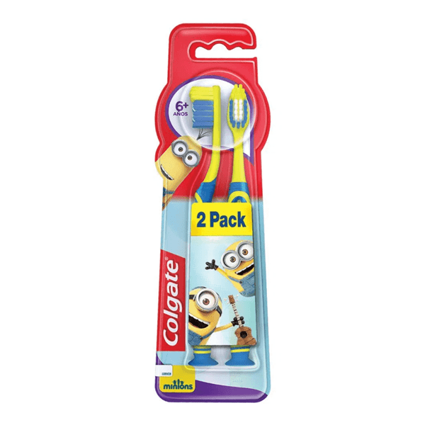 Colgate Cepillo Dental Smiles Minions 6+ Años 2 Unidades Promo Precio Especial