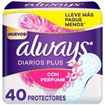 Protectores Diarios Always Plus Con Perfume 40 #1