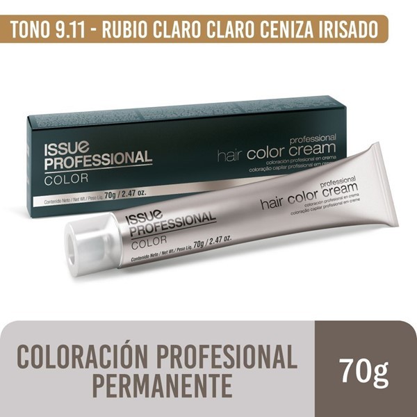 Issue Tintura Profesional Pomo Color N°9.11 Rubio Claro Clar Ceniz Iris #1