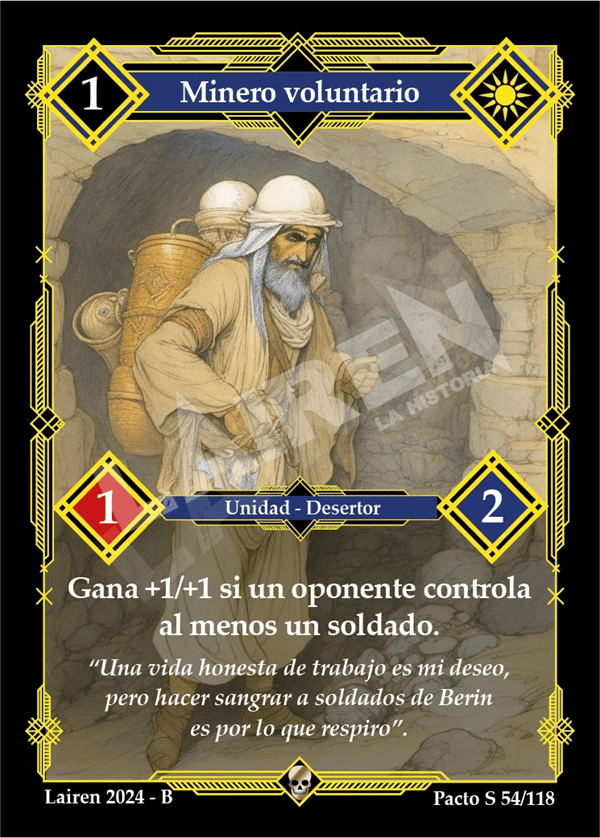 054 Minero Voluntario - Coste 1