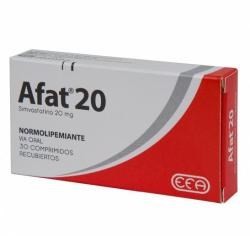 Afat 20 mg x 30 comp Simvastatina 20 mg #1