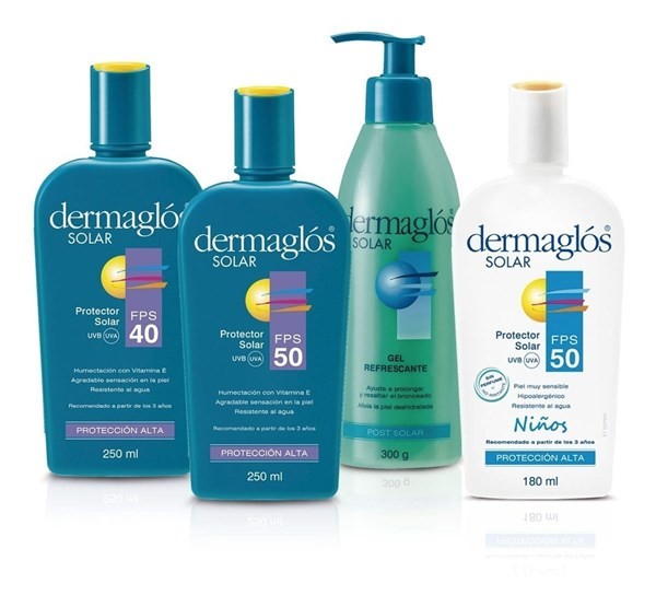 Kit Dermaglós Solar Fps50 + Fps40 + Niños Fps50 + Post Solar #1