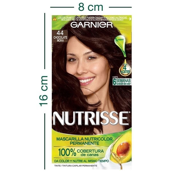 Garnier Nutrisse Kit De Coloracion 44 Chocolate Moka | 44 Chocolate Moka alt