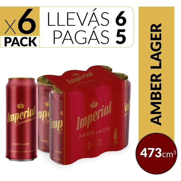 Cerveza Imperial Roja 473 cc Sixpack #1