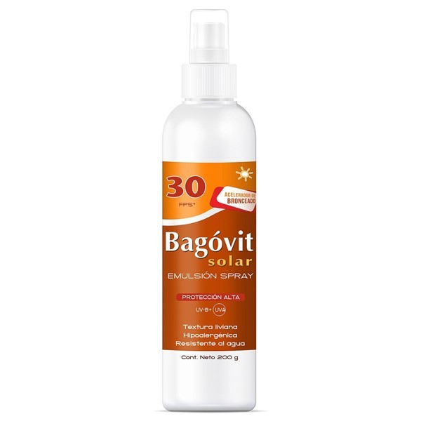 Bagovit Acelerador de Bronceado Emulsion Spray Fps30 200 ml #1