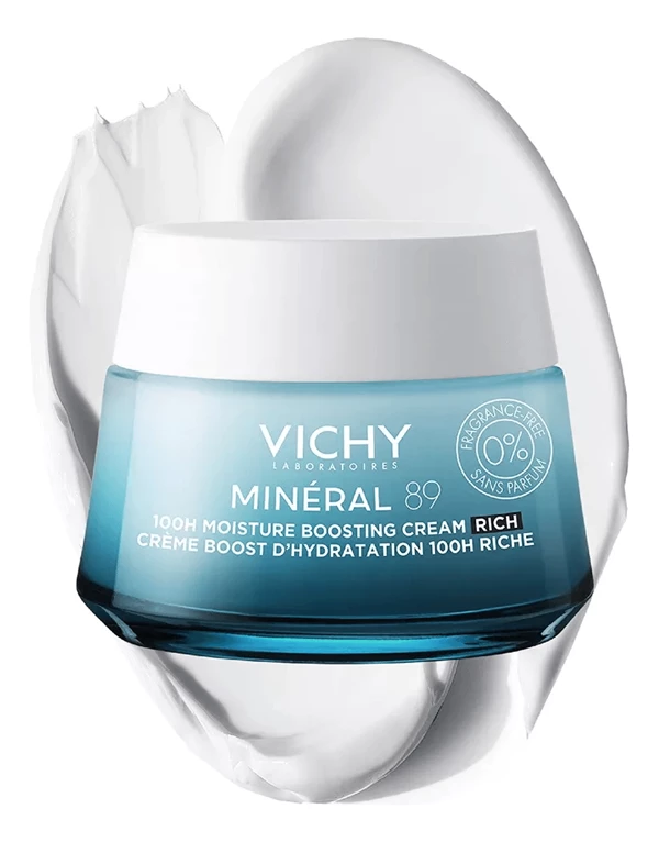 Vichy Mineral 89 crema Boost Hidratacion 100H Rica 50 ml