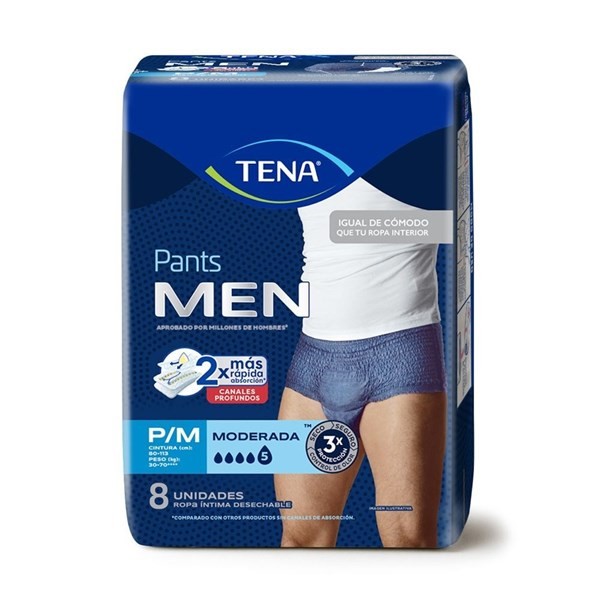 Tena Ropa Interior Pants para Hombre P / m x 8 Unidades Talle P / m #1