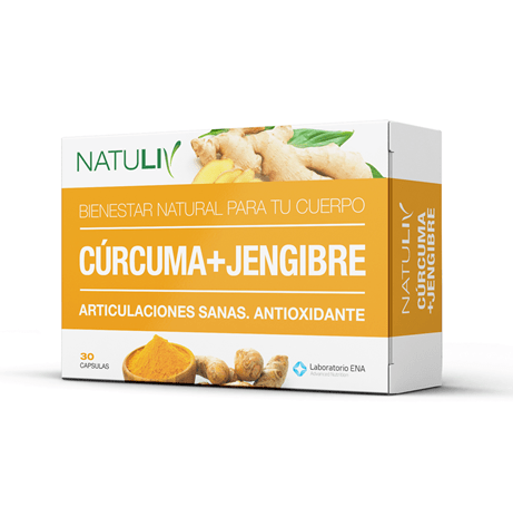 Natuliv Curcuma + Jengibre (30 Capsulas) alt