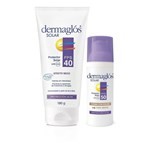 Kit Dermaglós Solar Efecto Seco Fps 40 + Tono Medio Fps 50 #1