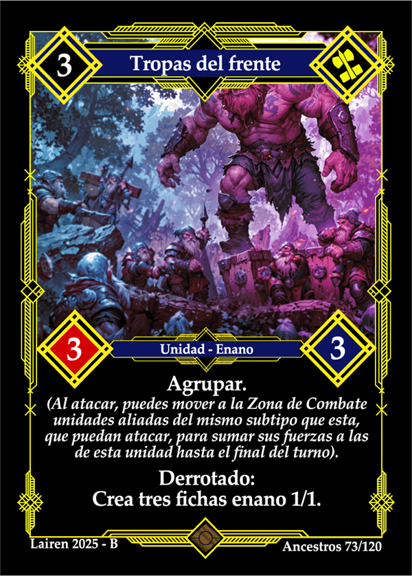 073 Tropas Del Frente Precon Enano/Desertor - Coste 3