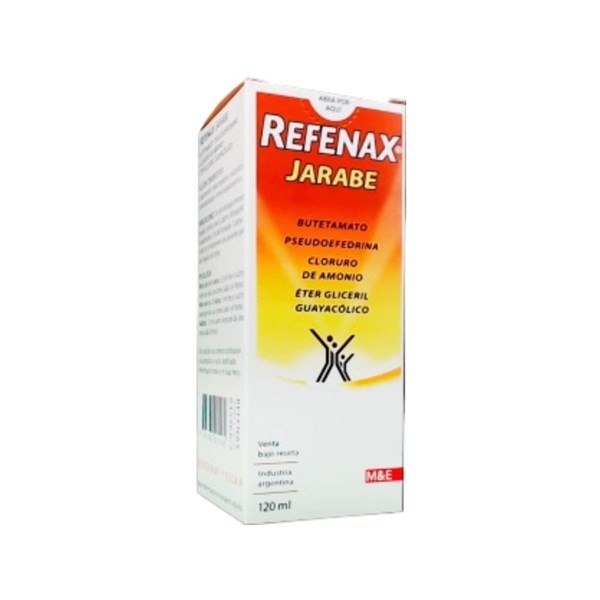 M&E Refenax Éter Glicerilguayacólico +Asoc Jarabe x 120 ml