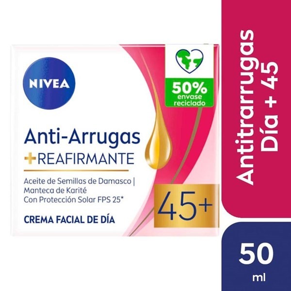 Crema de Día Nivea Facial 45+ Reafirmante 50ml #1