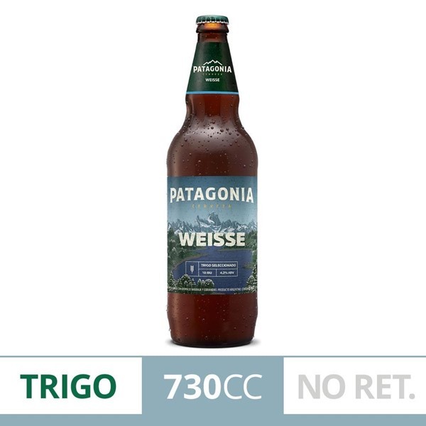 Cerveza Con Trigo Patagonia Weisse 730 Ml Botella Descartable
