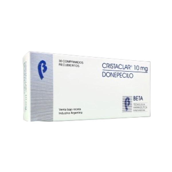 Beta Cristaclar Donepecilo 10 Mg x 30 Comp Recubiertos #1