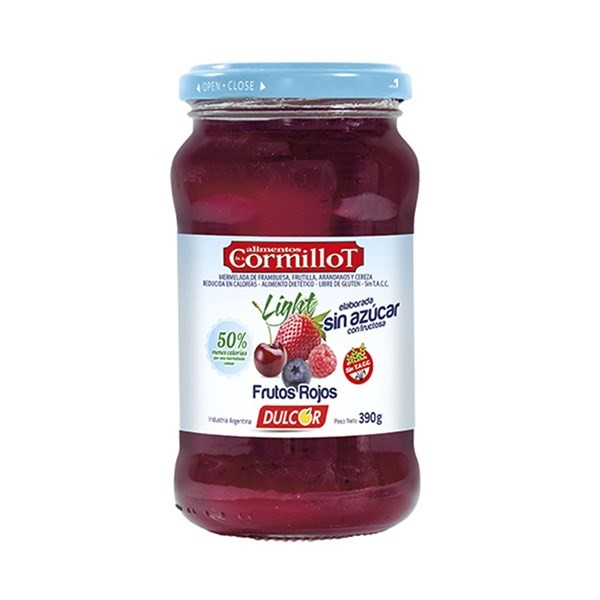 Mermelada Dr. Cormillot Sin Azúcar Frutos Rojos Light 390 cc. #1