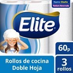 Rollo De Cocina Elite Floral 60 Paños 3 U #1