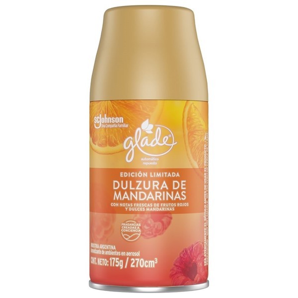 Repuesto Desodorante de Ambientes Glade Dulzura de Mandarinas Edición Limitada x 175 g #1