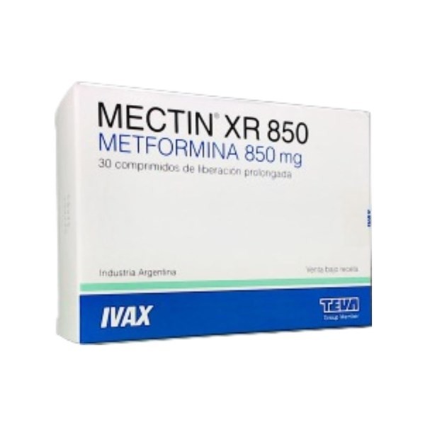 Teva Mectin Xr 850 850 Mg Metformina x 30 Comp Recubiertos #1