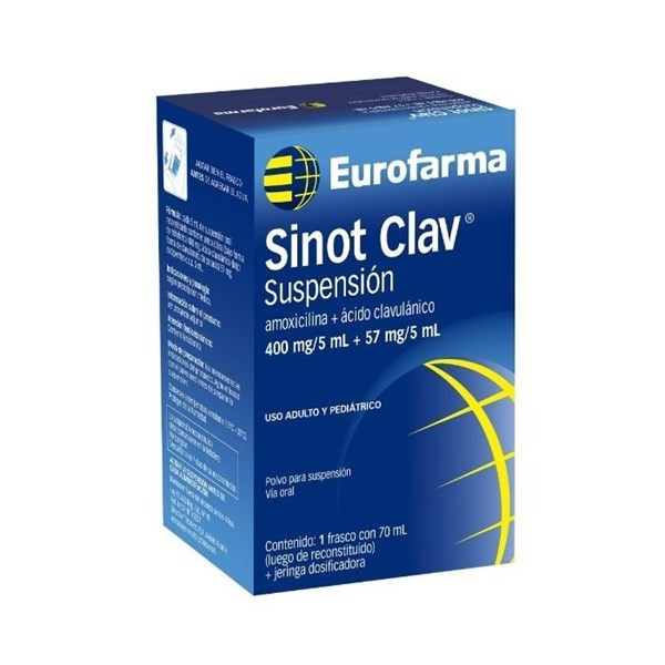 Sinot Clav Suspensión | 400 mg/57mg | 70 ml #1