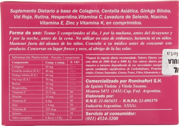 Veroful Suplemento Dietario Venoful x 60 comprimidos alt