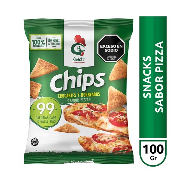 Galletitas De Arroz Gallo Snacks De Pizza 100 G. #1