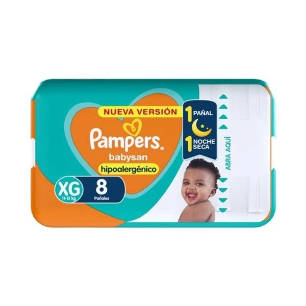 Pañales Pampers Babysan Xg X 8 U #1