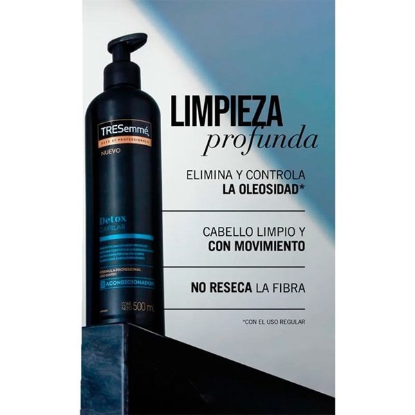 Tresemme Acondicionador Detox Capilar 500 ml alt