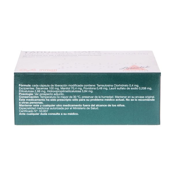 Lepetit Tarusol 0,4 Mg Tamsulosina x 60 Cáps Liberación Moderada alt